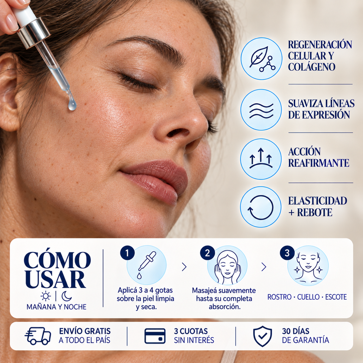 VELUNE Sérum Reafirmante con Péptido de Cobre GHK-Cu