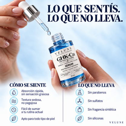 VELUNE Sérum Reafirmante con Péptido de Cobre GHK-Cu
